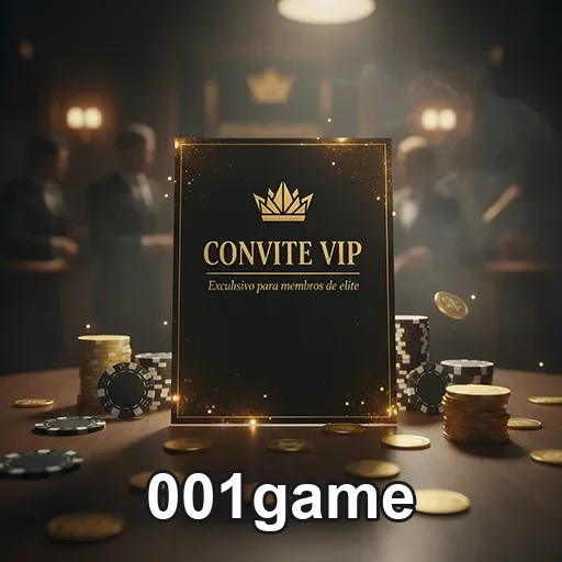 Imagem relacionada ao site 001game, destaque para o código VIP07 em referência a benefícios exclusivos.